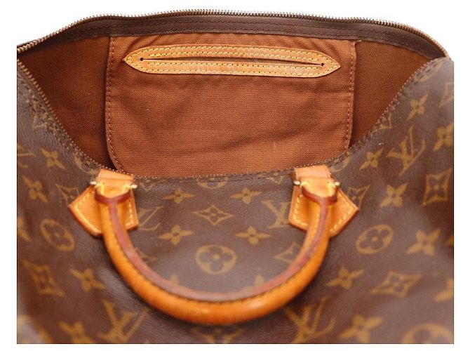 Bolsa Louis Vuitton Speedy 30 Monogram Canvas Marrom Monograma - vista 7