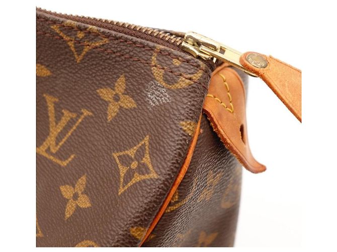 Borsa Louis Vuitton Speedy 30 Monogram Canvas Marrone Monogramma - vista 10