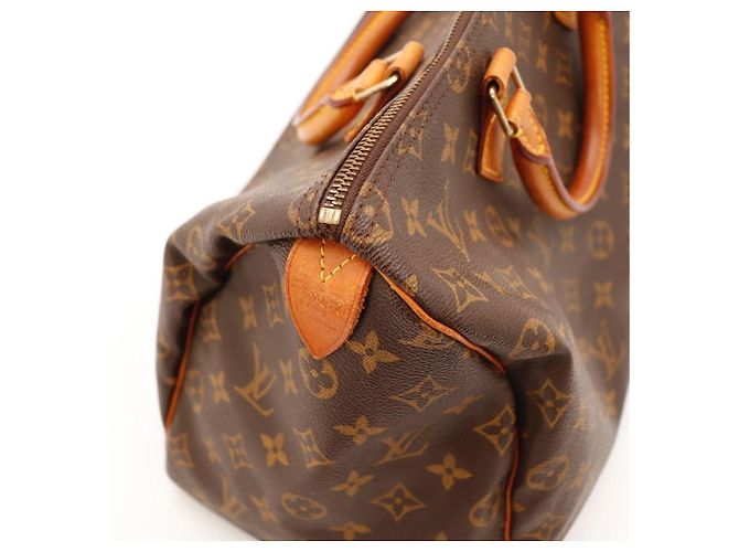 Borsa Louis Vuitton Speedy 30 Monogram Canvas Marrone Monogramma - vista 11