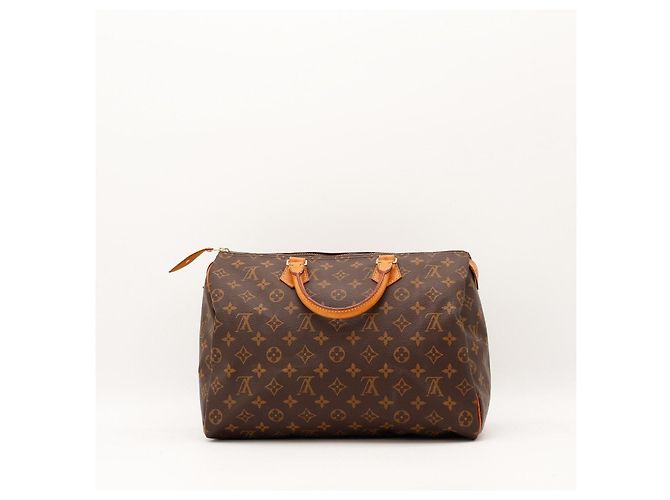 Borsa Louis Vuitton Speedy 30 Monogram Canvas Marrone Monogramma - vista 4