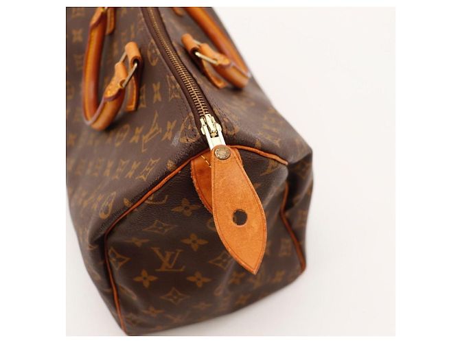 Borsa Louis Vuitton Speedy 30 Monogram Canvas Marrone Monogramma - vista 9