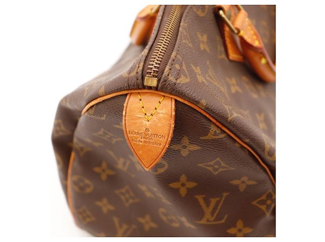 Bolsa de mão Louis Vuitton Speedy 30 Monogram Canvas Marrom Monograma - vista 10