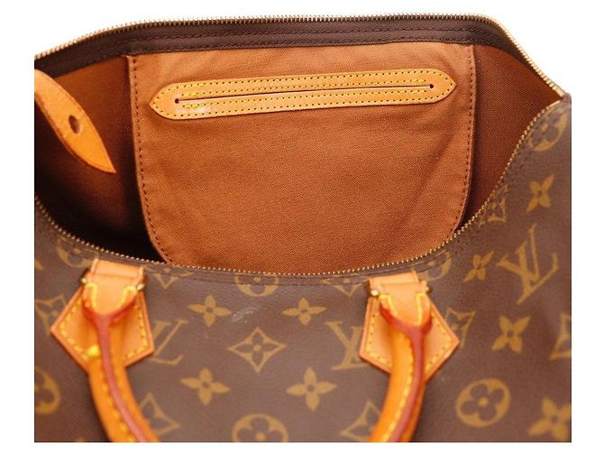 Bolsa de mão Louis Vuitton Speedy 30 Monogram Canvas Marrom Monograma - vista 7