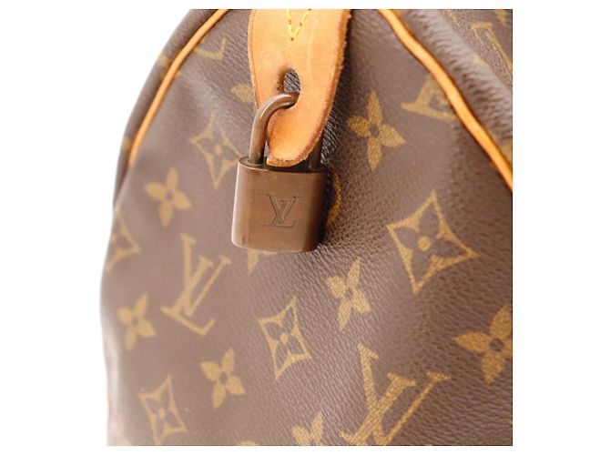 Borsa Louis Vuitton Speedy 30 Monogram Canvas Marrone Monogramma - vista 10