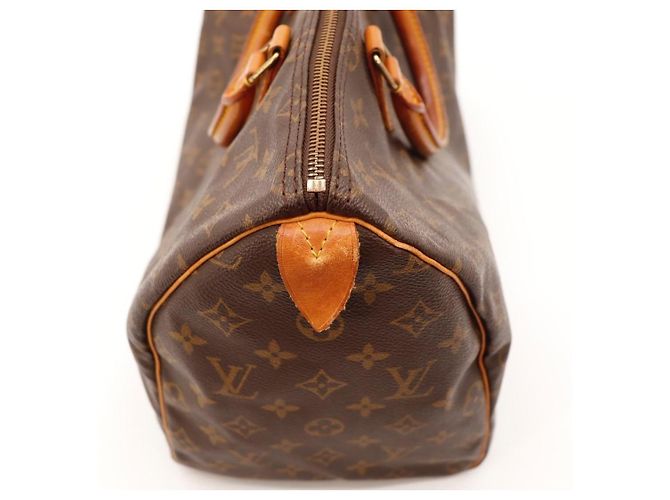 Borsa Louis Vuitton Speedy 30 Monogram Canvas Marrone Monogramma - vista 11