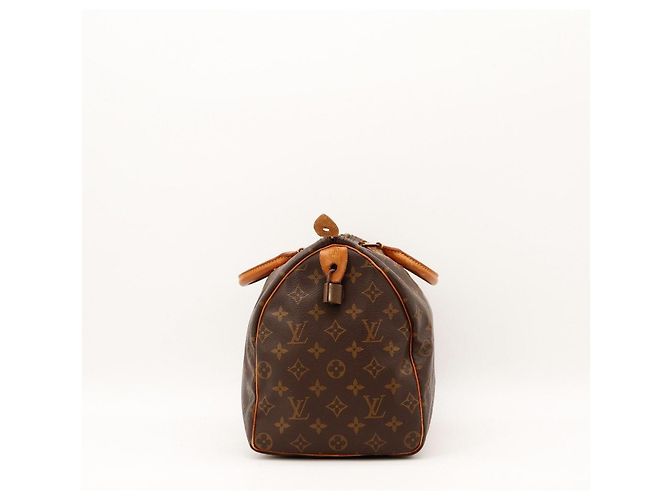 Borsa Louis Vuitton Speedy 30 Monogram Canvas Marrone Monogramma - vista 3