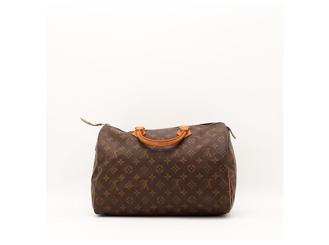 Borsa Louis Vuitton Speedy 30 Monogram Canvas Marrone Monogramma - vista 4