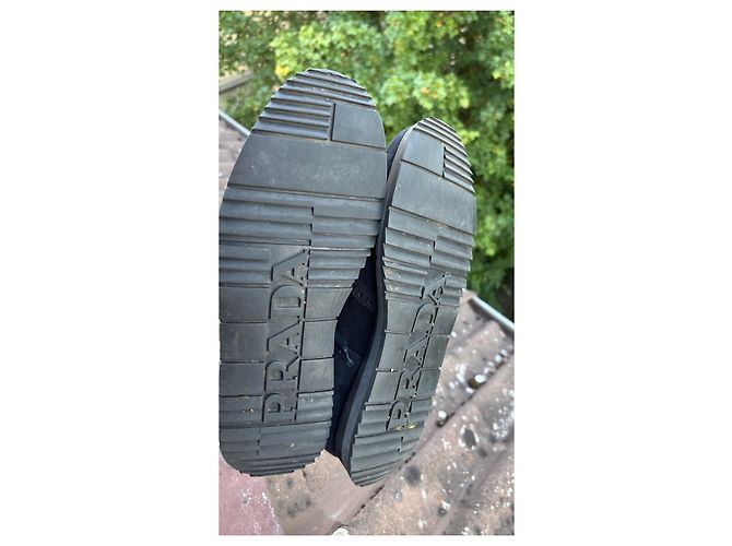 Prada Scarpe stringate da uomo Scamosciate Blu scuro - vista 4