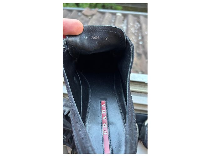 Prada Scarpe stringate da uomo Scamosciate Blu scuro - vista 5