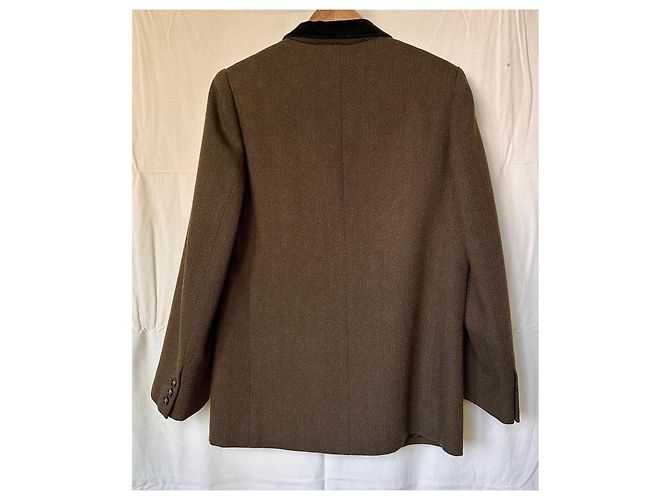 Giacca Etro in lana marrone con colletto in velluto - vista 2
