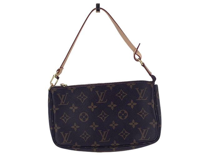 Louis Vuitton Bolsa Pochette Accessoires em Monogram Canvas Marrom - vista 3