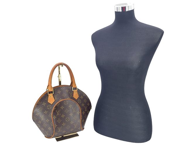 Louis Vuitton Borsa Ellipse PM in canvas monogram marrone - vista 2