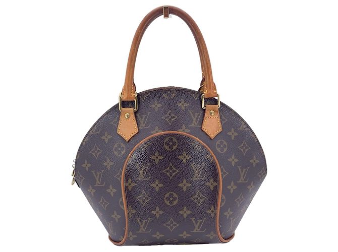 Louis Vuitton Borsa Ellipse PM in canvas monogram marrone - vista 3