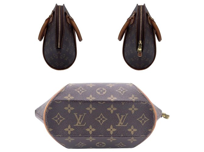 Louis Vuitton Borsa Ellipse PM in canvas monogram marrone - vista 4