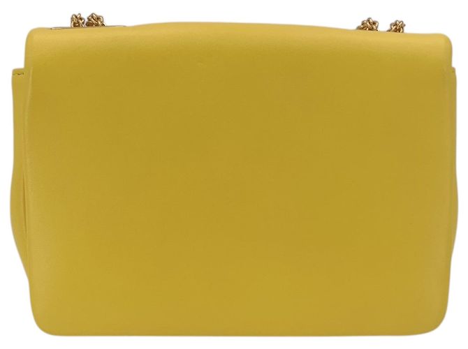 Borsa a tracolla media Valentino Garavani One Stud in pelle gialla Giallo - vista 3