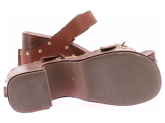 Zimmermann Sandali con platform in pelle Marrone - vista 5
