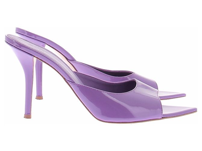 Autre Marque GIA BORGHINI Pumps aus Leder Violett Größe 40 Lila - Ansicht 5