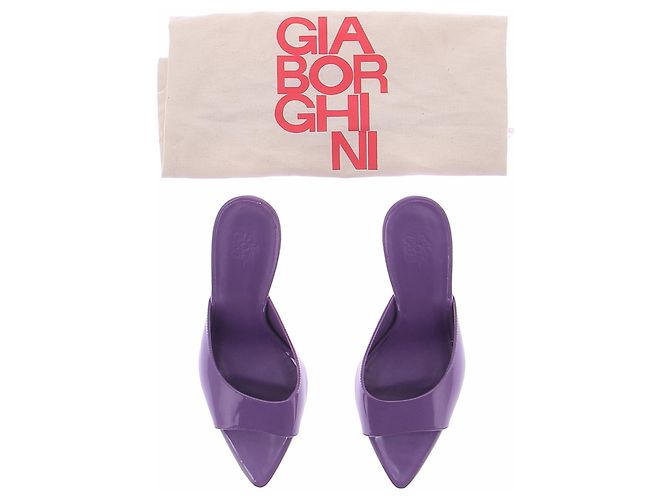 Autre Marque GIA BORGHINI Pumps aus Leder Violett Größe 40 Lila - Ansicht 7