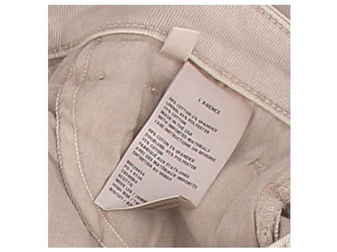 Vaqueros L'Agence Beige de Algodón Talla 26 - vista 5
