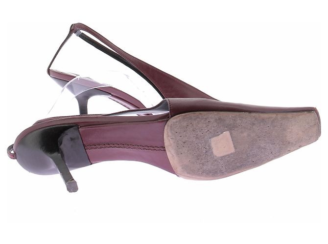 Autre Marque ARMARIUM Pumps aus Leder Lila Größe 39 Bordeaux - Ansicht 4