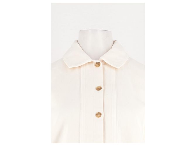 Chaqueta de algodón blanca SéZane Blanco - vista 2