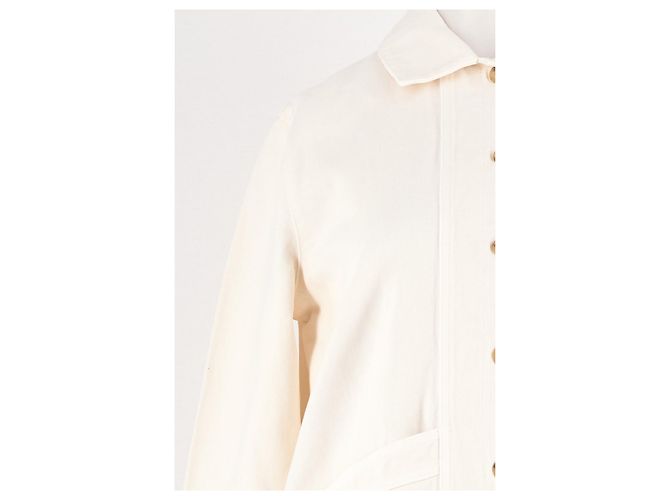Chaqueta de algodón blanca SéZane Blanco - vista 3
