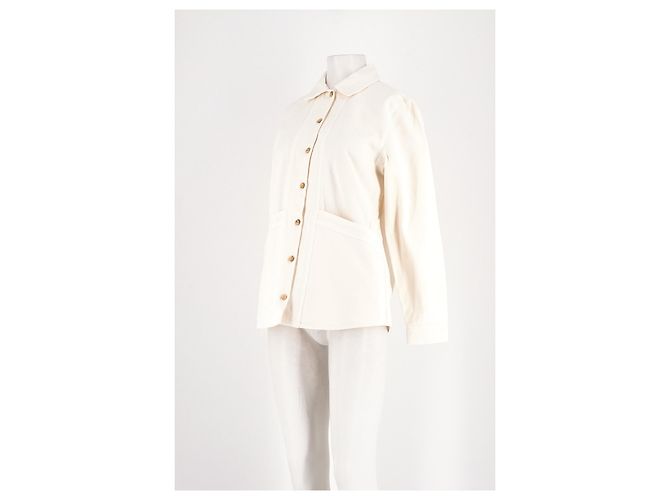 Chaqueta de algodón blanca SéZane Blanco - vista 4