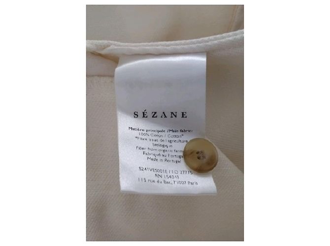 Chaqueta de algodón blanca SéZane Blanco - vista 8