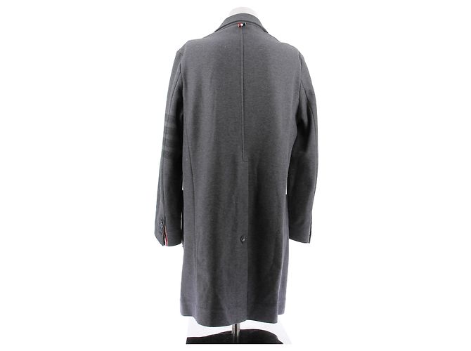 Cappotto in cotone grigio Thom Browne - vista 2