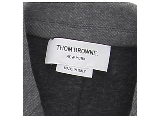 Cappotto in cotone grigio Thom Browne - vista 5