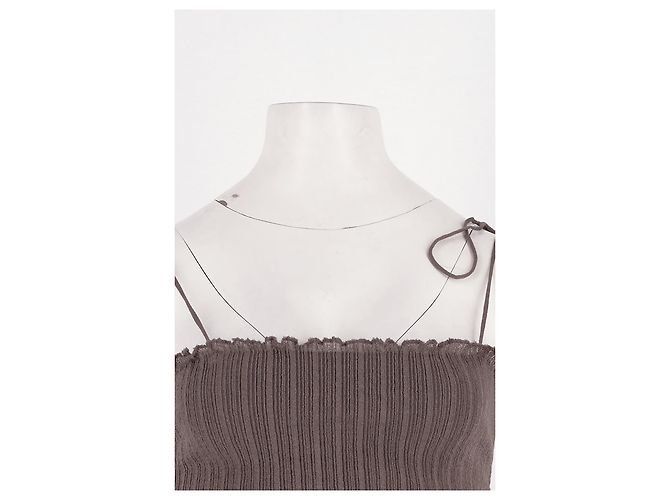 Autre Marque Top aderente marrone SKIMS - vista 2
