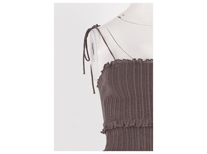 Autre Marque Top aderente marrone SKIMS - vista 3