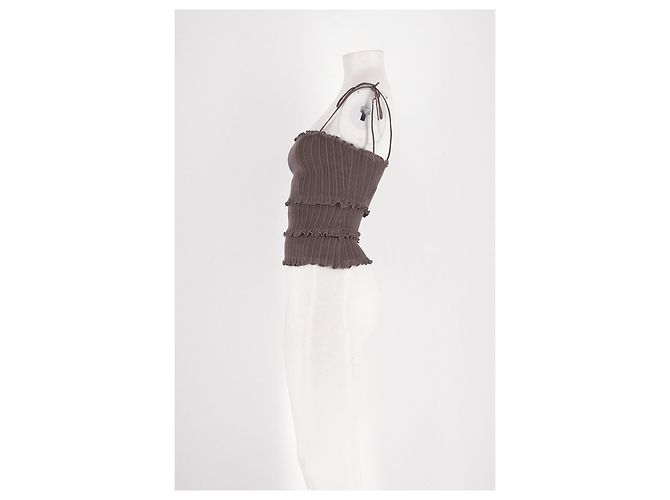 Autre Marque Top aderente marrone SKIMS - vista 5