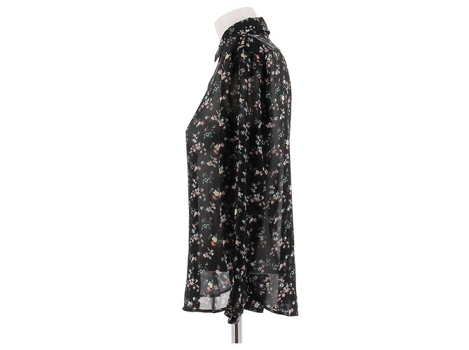 Autre Marque Camicia in seta stampata Nero - vista 4