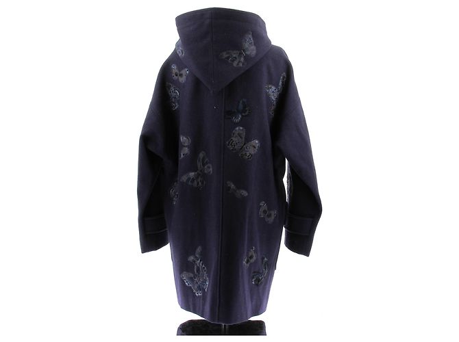 Valentino Garavani Abrigo de lana azul marino - vista 2