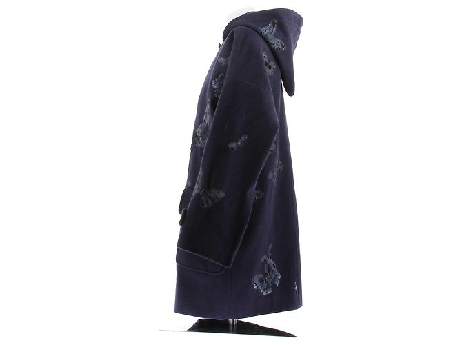 Valentino Garavani Abrigo de lana azul marino - vista 4