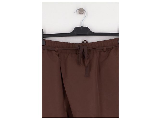 Autre Marque Pantalones anchos, boyfriend & mom marrón Castaño - vista 2
