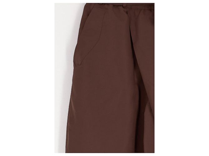 Autre Marque Pantalones anchos, boyfriend & mom marrón Castaño - vista 3
