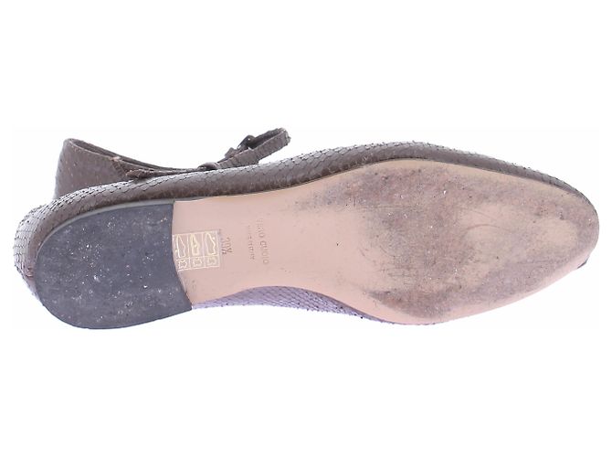 Autre Marque Bailarinas de cuero marrón Castaño - vista 5