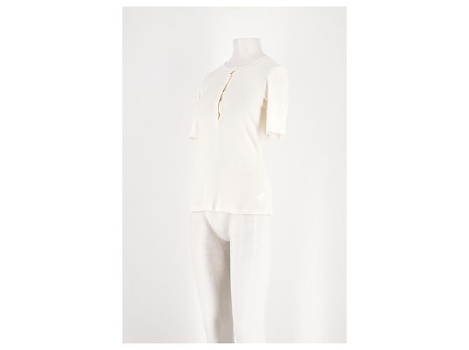 Autre Marque Top James Perse Bianco a Taglio Dritto - vista 5