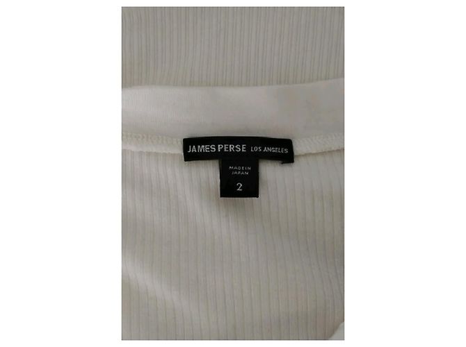 Autre Marque Top James Perse Bianco a Taglio Dritto - vista 7