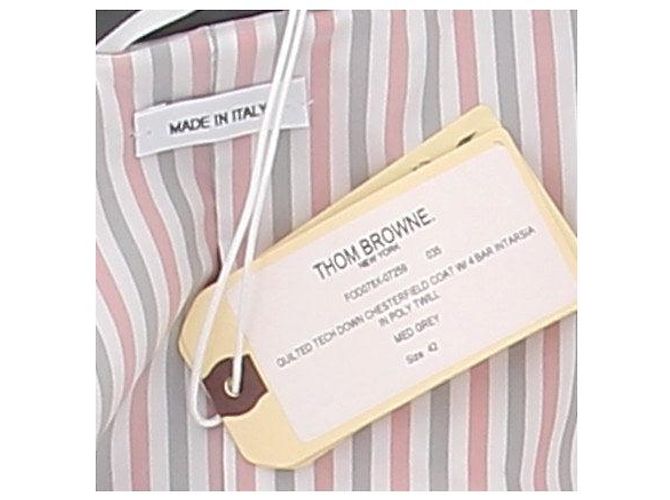 Thom Browne Grauer Steppmantel - Ansicht 6