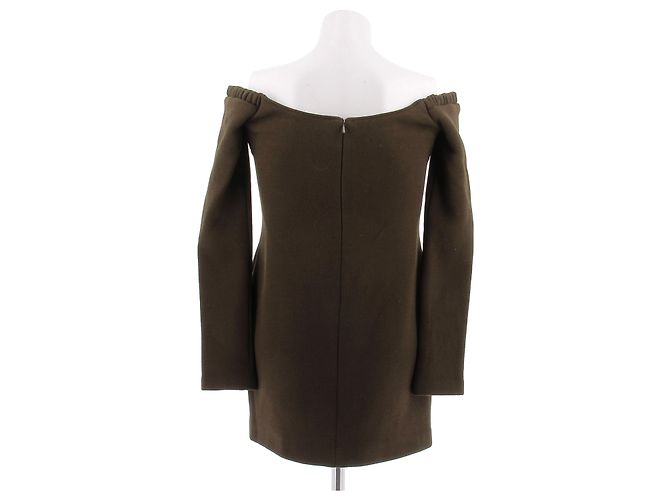 Khaite Mini Kleid Khaki Wolle - Ansicht 2