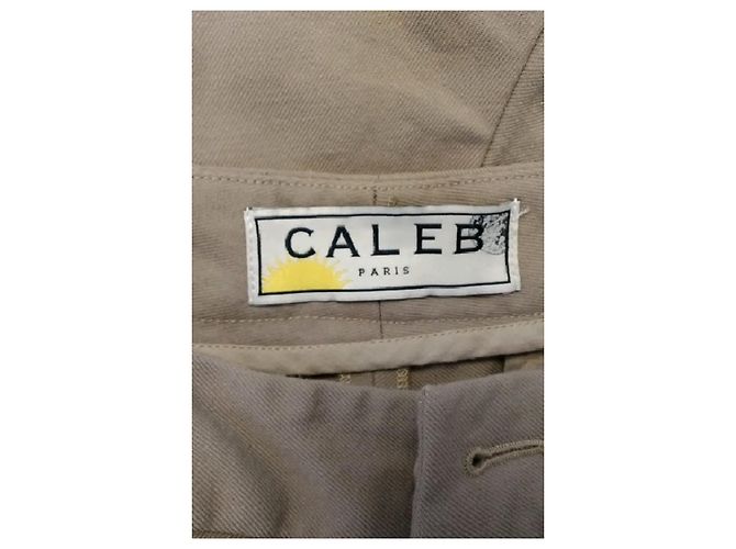 Autre Marque Pantalones de lana beige CALEB PARIS - vista 5
