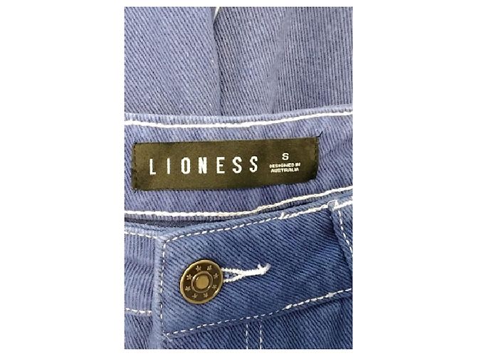 Autre Marque Vaqueros LIONESS de algodón azul - vista 5