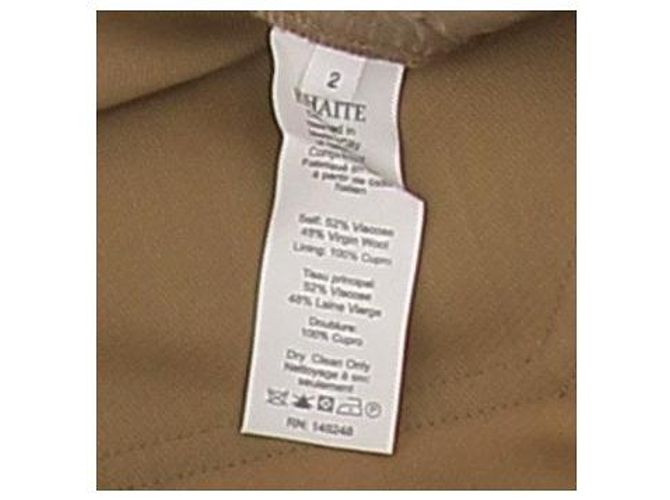 Khaite Weite Hose Khaki Viscose - Ansicht 6