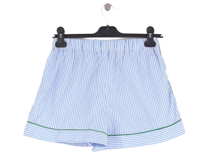 Autre Marque Pantaloncini in cotone blu LA VESTE - vista 4