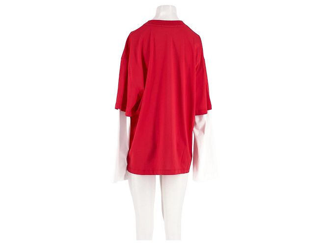Autre Marque Top in cotone rosso LIONESS - vista 6