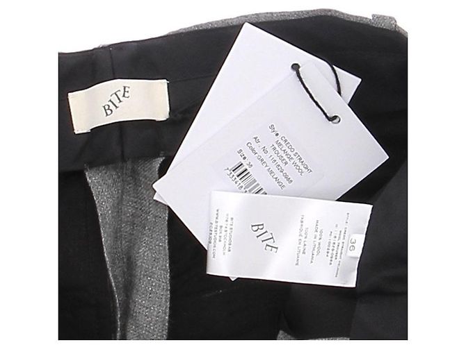 Autre Marque BITE Grey Wool Pants Size 36 - view 5