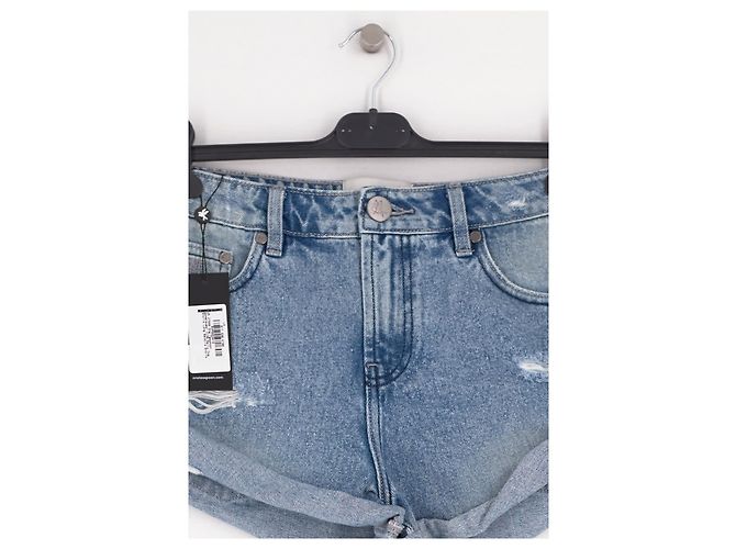 Autre Marque ONE TEASPOON Blue Cotton Shorts Size 25 - view 2